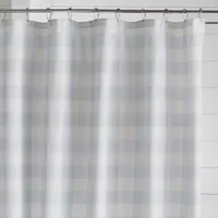 Elrene Home Fashions Farmhouse Living Buffalo Check Shower Curtain