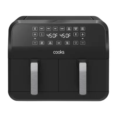 Cooks Dual-Basket Air Fryer 8 Quart Touchscreen