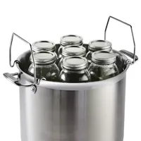 Tramontina 22-Qt. With Canning Rack Dishwasher Safe Tri-Ply Stainless Steel Stockpot