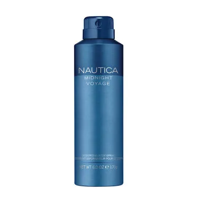 Nautica Midnight Voyage Deodorizing Body Spray, 6 Oz