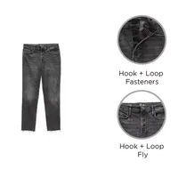 a.n.a Womens High Rise Adaptive Straight Jean