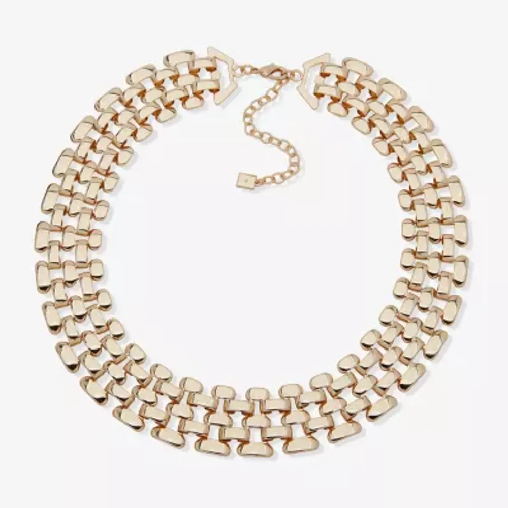 Worthington Simulated Pearl 19 Inch Curb Chain Necklace | Hamilton Place