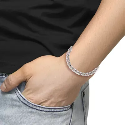 Effy  Sterling Silver 8 Inch Solid Chain Bracelet