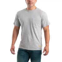 Berne Lightweight Performance Mens Crew Neck Short Sleeve Moisture Wicking Pocket T-Shirt