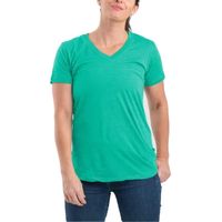 Berne Lightweight Performance Womens V Neck Short Sleeve Moisture Wicking T-Shirt