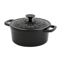 Smith & Clark Spiderweb Cast Iron 3-qt. Dutch Oven with Lid