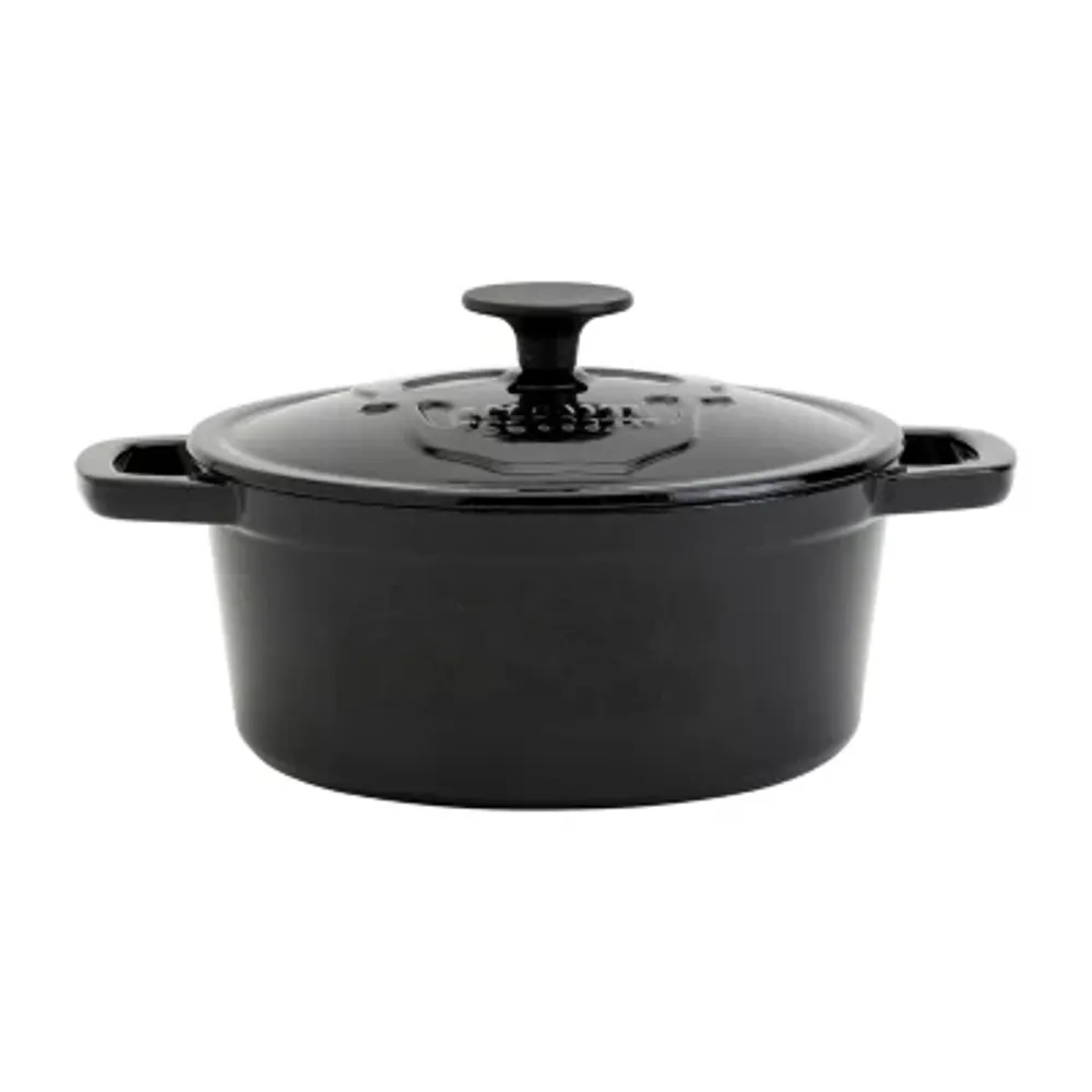 Smith & Clark Skull Cast Iron 3-qt. Dutch Oven with Lid