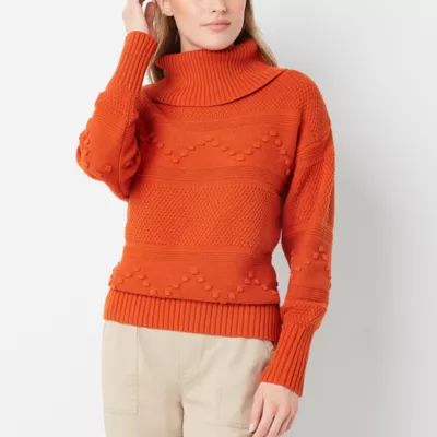 Frye and Co. Womens Cowl Neck Long Sleeve Pullover Sweater