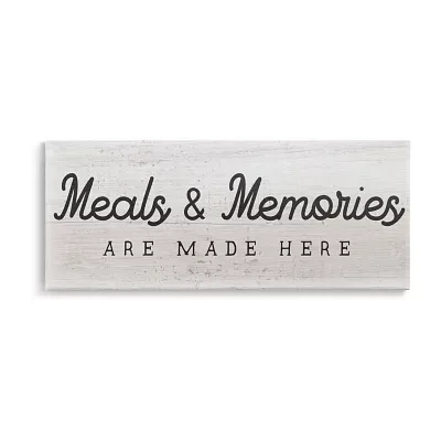 Stupell Industries Meals & Memories Made Here Canvas Art