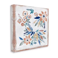 Stupell Industries Floral Blossom Patterned Boho Canvas Art