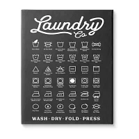 Stupell Industries Laundry Business Symbols Chart Canvas Art