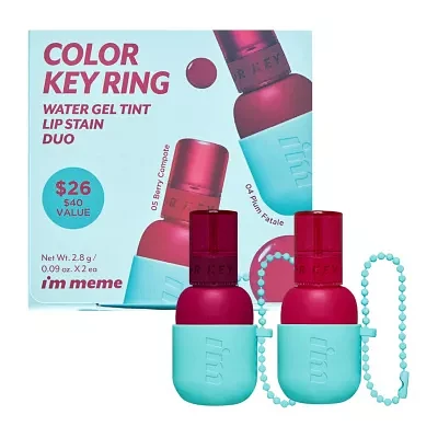 I'm meme Color Key Ring Water Gel Tint Lip Stain Duo ($40 Value)