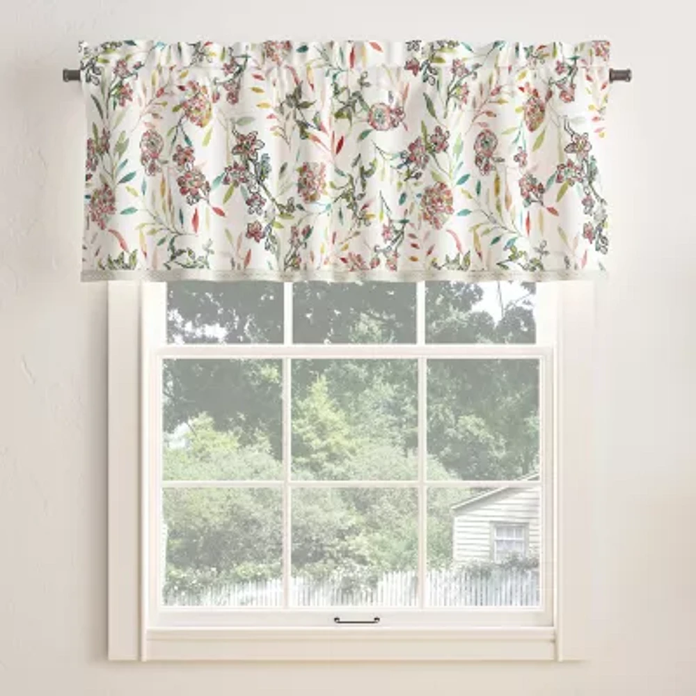 No 918 Lily Garden Rod Pocket Tailored Valance