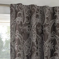 Sun Zero Pedra 100% Blackout Back Tab Single Curtain Panel