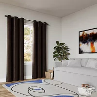 Sun Zero Cascade Grommet Top Blackout Single Curtain Panels