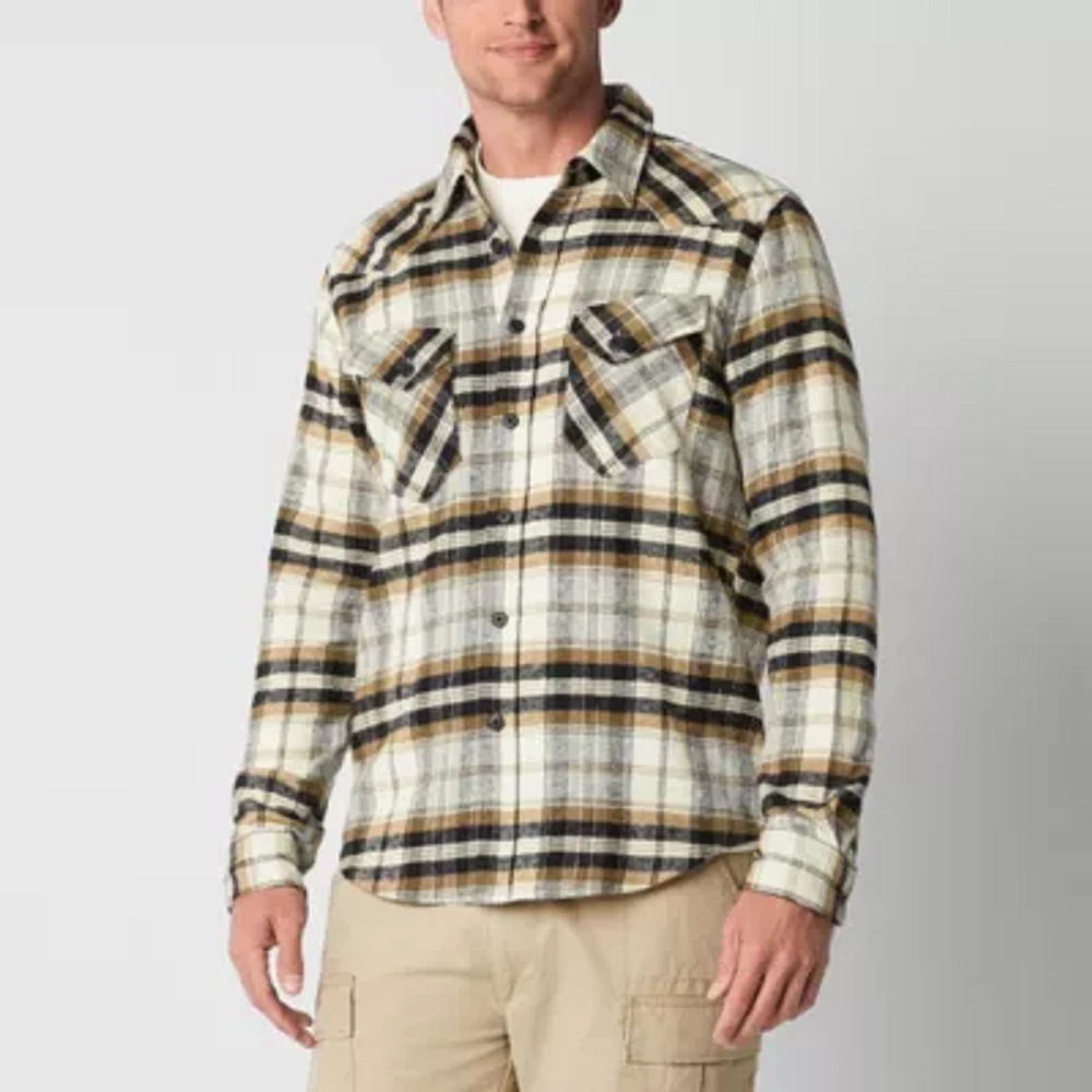 Frye and Co. Mens Long Sleeve Flannel Western Shirt