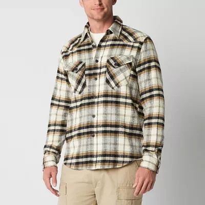 Frye and Co. Mens Long Sleeve Flannel Western Shirt