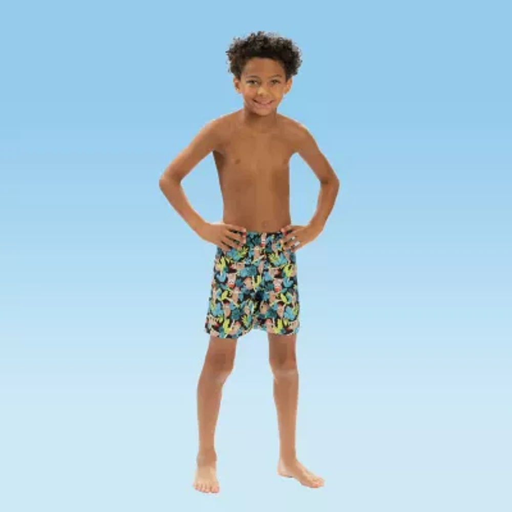 Dolfin Toddler & Little Boys Printed Swim Trunks