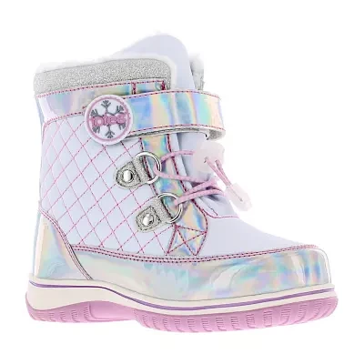 Totes Little & Big  Girls Galactica Waterproof Flat Heel Winter Boots