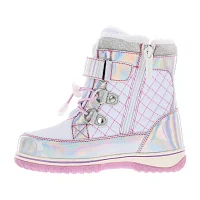 Totes Little & Big  Girls Galactica Waterproof Flat Heel Winter Boots