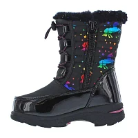 Totes Toddler Girls Lil Unicorn2 Waterproof Flat Heel Winter Boots