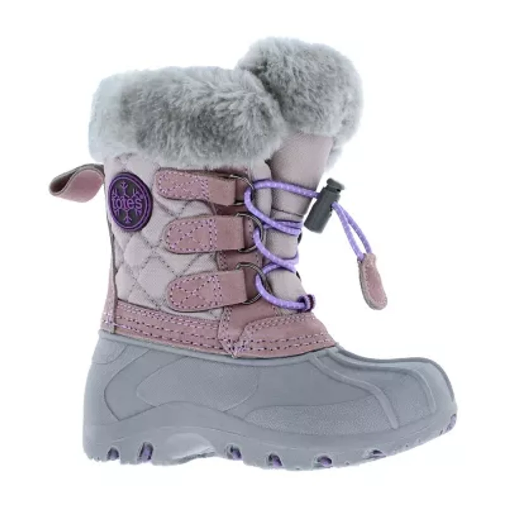 Totes Toddler Girls Lil Jenny2 Waterproof Flat Heel Winter Boots