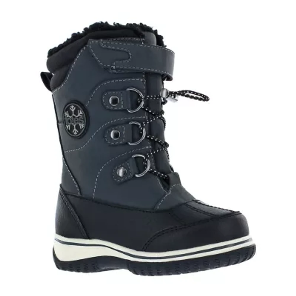 Totes Little & Big  Boys Diamond2 Waterproof Insulated Flat Heel Winter Boots