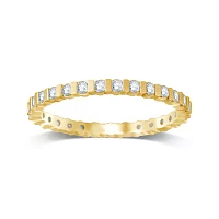 1/ CT.T.W. Natural Diamond 14K Yellow Gold Eternity Band