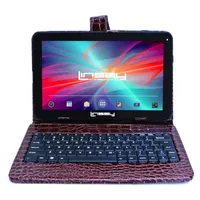 10.1" Quad Core 2GB RAM 32GB Storage Android 12 Tablet with Crocodile Style Leather Keyboard