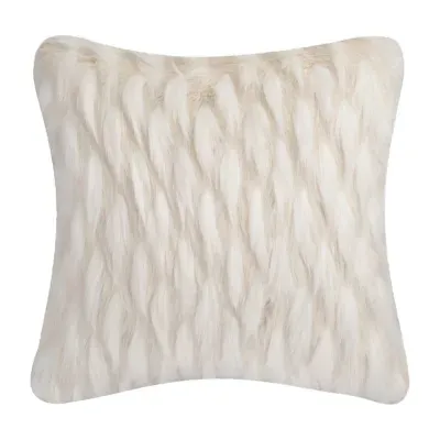Safavieh Luxe White Square Throw Pillow