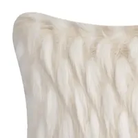 Safavieh Luxe White Square Throw Pillow