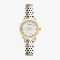 Armitron Now Womens Crystal Accent Two Tone Bracelet Watch 75/5821mptt