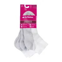 Dr.Motion 2 Pair Quarter Ankle Socks Womens