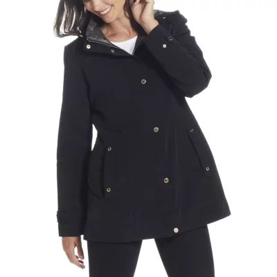 Miss Gallery Womens Hooded Midweight Raincoat