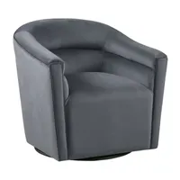 Madison Park Raleigh Swivel Barrel Chair