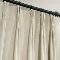 Exclusive Fabrics & Furnishing Signature Pleated Energy Saving Blackout Pinch Pleat Single Curtain Panel