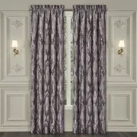 Five Queens Court Dominique Energy Saving Light-Filtering Rod Pocket Set of 2 Curtain Panel