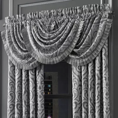 Queen Street Lafayette Rod Pocket Waterfall Valance