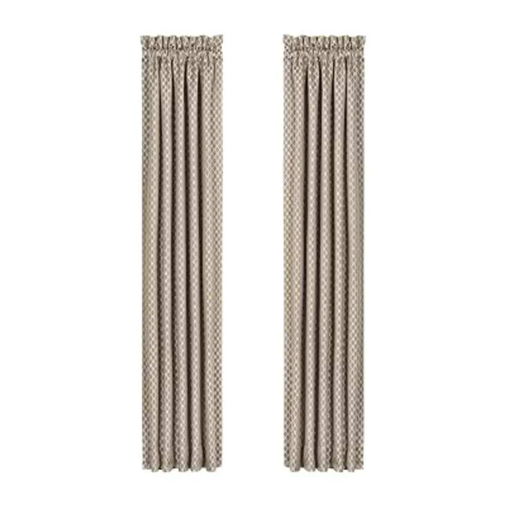 Five Queens Court Beaumont Light-Filtering Rod Pocket Set of 2 Curtain Panel