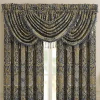 Five Queens Court Palmer Rod Pocket Waterfall Valance