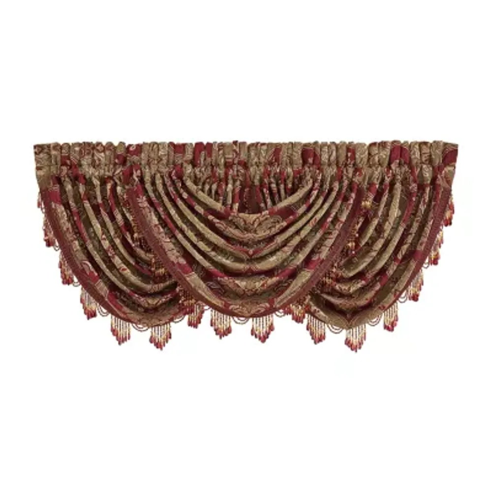 Queen Street Matilda Rod Pocket Waterfall Valance