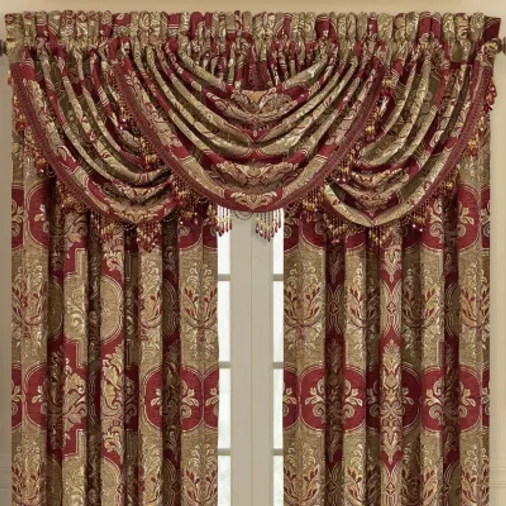 Queen Street Matilda Rod Pocket Waterfall Valance