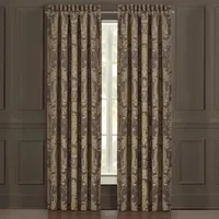 Five Queens Court Neapolitan Light-Filtering Rod Pocket Set of 2 Curtain Panel