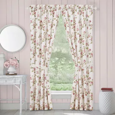 Royal Court Rosemary Light-Filtering Rod Pocket Set of 2 Curtain Panel