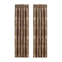 Queen Street Lakeview Light-Filtering Rod Pocket Set of 2 Curtain Panel