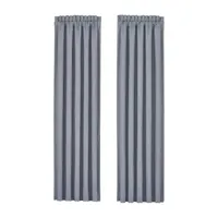 Queen Street Augusta Light-Filtering Rod Pocket Set of 2 Curtain Panel