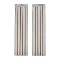 Queen Street Leanna Embroidered Light-Filtering Rod Pocket Set of 2 Curtain Panel