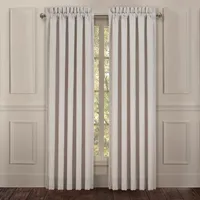 Queen Street Leanna Embroidered Light-Filtering Rod Pocket Set of 2 Curtain Panel