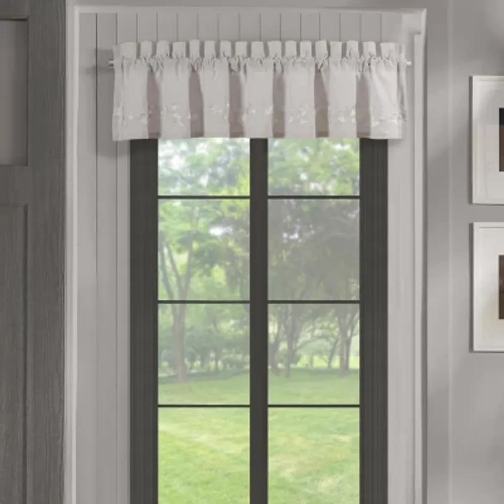 Queen Street Cherie Rod Pocket Tailored Valance