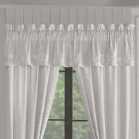 Queen Street Cherie Rod Pocket Tailored Valance